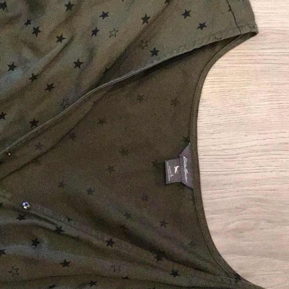 Eddie Bauer Wrap Blouse